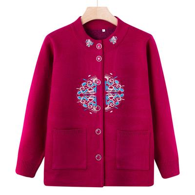 Носите осенний кардиган, куртку, трикотажный свитер для среднего и пожилого возраста, осенне-зимнюю одежду для женщин 60 лет, 70 лет, для мамы