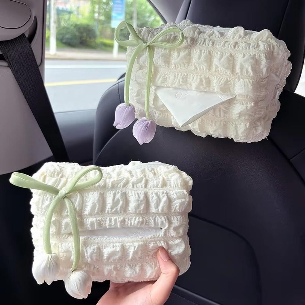 Hanging Paper Box Soft Car Interior Decoration Portable Tissue Box