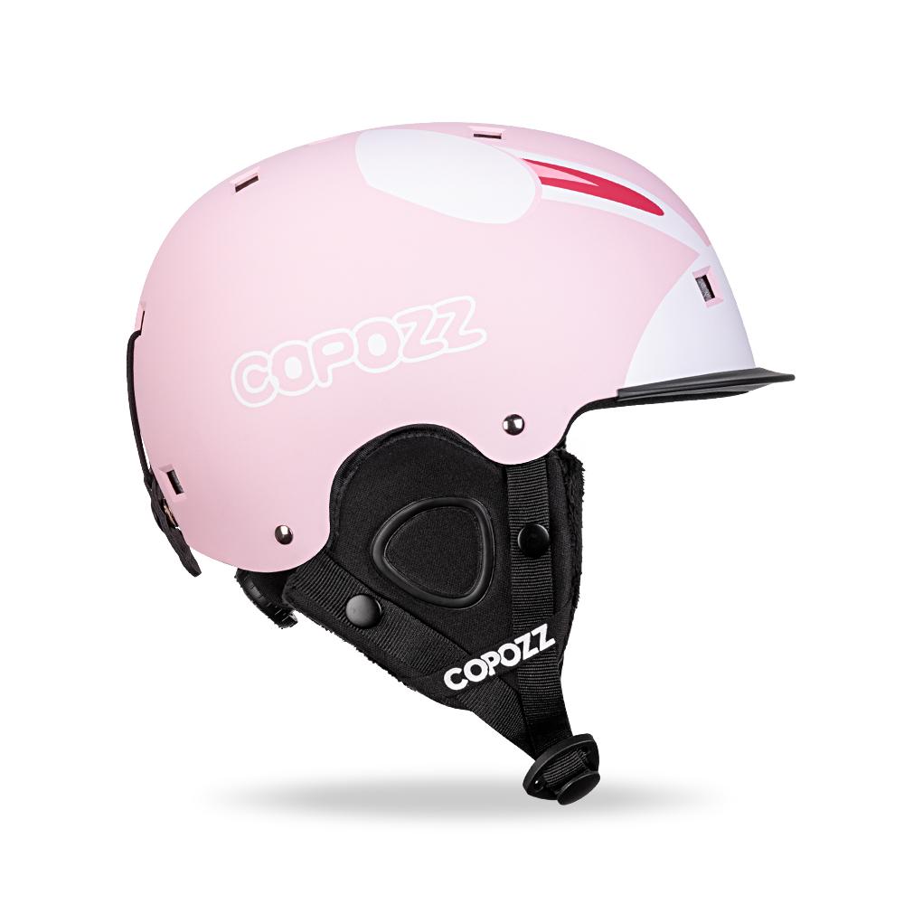 COPOZZ  Kids Cartoons Ski Helmet  Integrally-molded Safety Outdoor Skiing Cycling Protection Helmet Skiing Equipment
