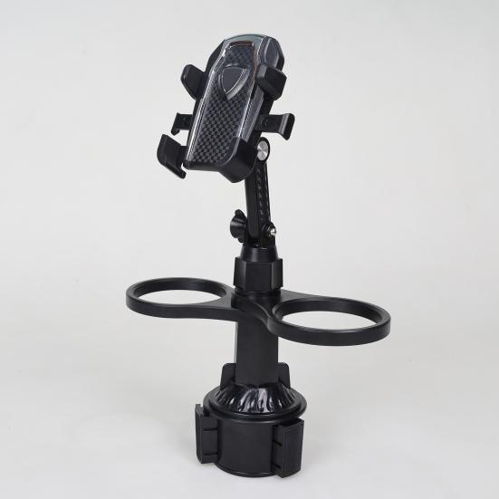 Автомобильный подстаканник, расширительный лоток, вращающийся на 360 градусов, устойчивый к сотрясениям, универсальный, простой в установке, автомобильный поднос для еды, держатель для мобильного телефона