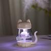 Humidifier Cute Cat LED Humidifier Fan Diffuser Purifier Atomizer