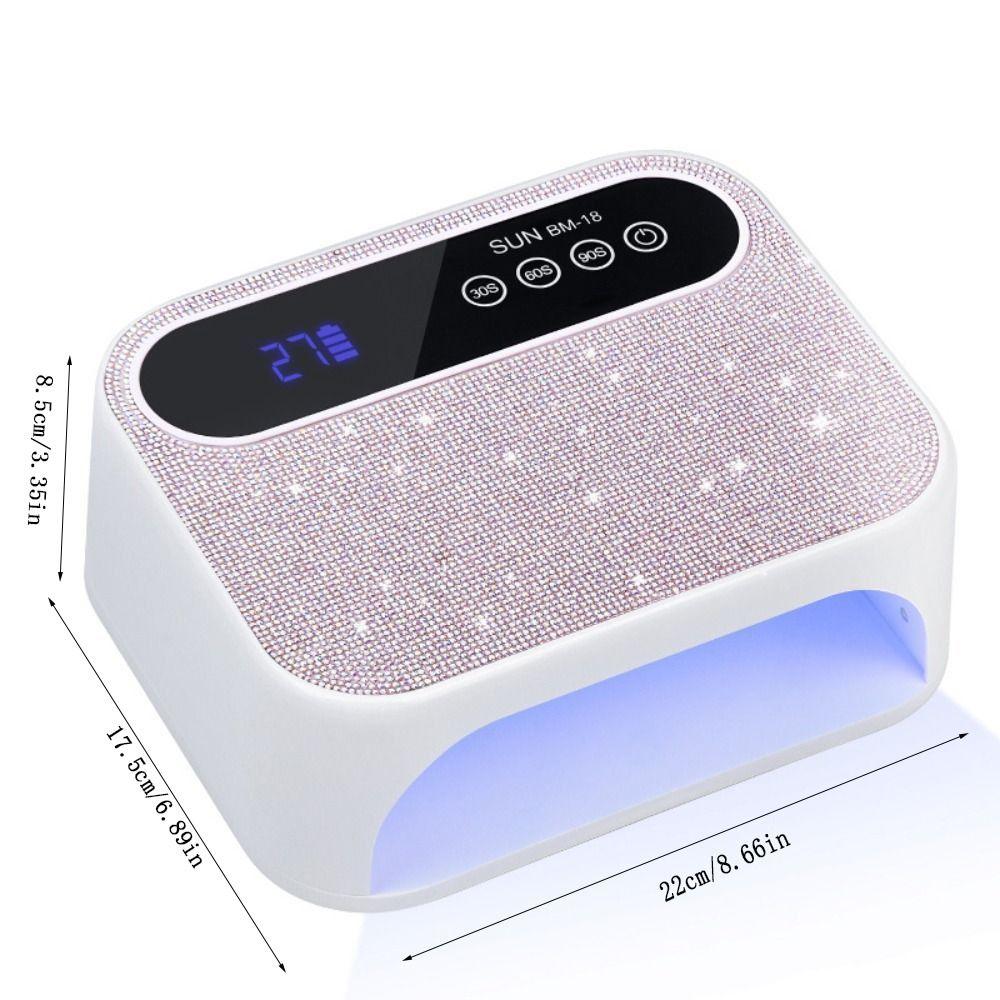 Rechargeable UV LED Nail Light Portable Cordless UV Light Nail Art Dryer UV Nail Lamp  Home Use