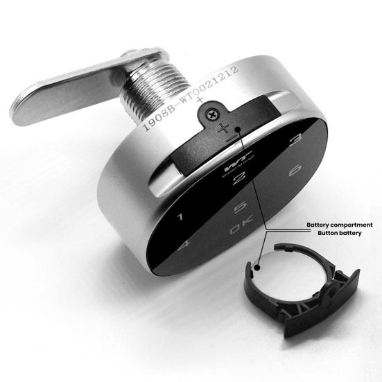 Code Lock Digital Zinc Alloy Code Combination Electronic Lock Battery Powered Punch Free Easy To Install Cabinet Password Safe Lock