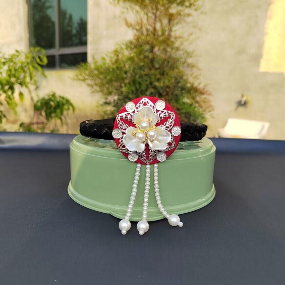 Tassel Hanbok Hairband Pearl Stage Dance Hair Hoop Sweet Korean Headband  Wedding