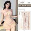 Sex uniform classical stand-up collar cheongsam hot perspective sex underwear split fork free cheongsam temptation