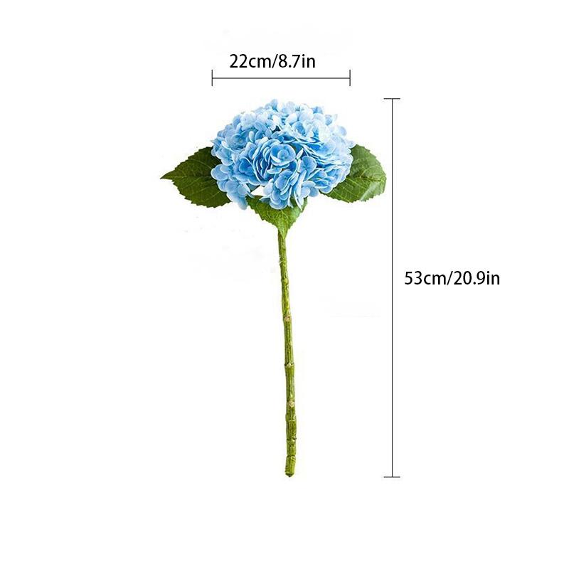 1 шт. Real Touch высококачественные увлажняющие искусственные цветы шелковые гортензии букет искусственные цветы большая гортензия