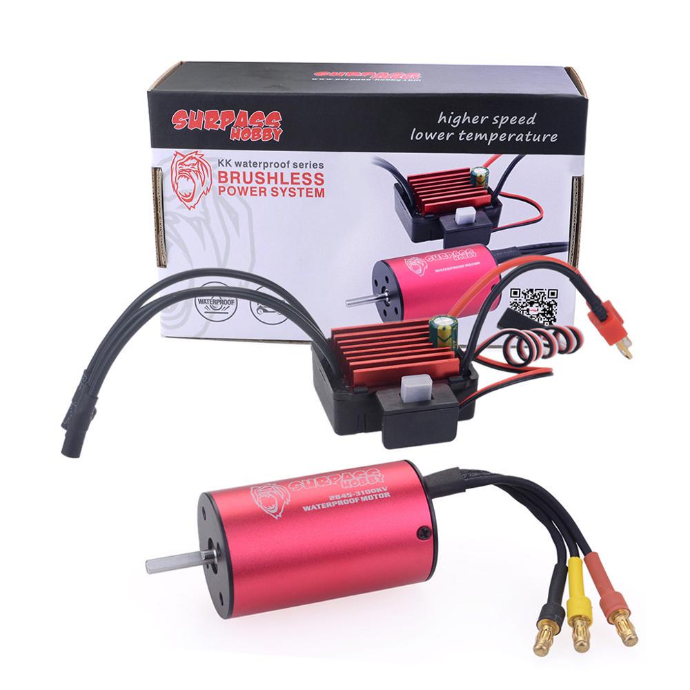 Surpass Hobby 2845 3100KV Водонепроницаемый бессенсорный бесщеточный двигатель с бесщеточным регулятором скорости 35 А