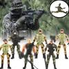 Детская игрушка 6 шт. Набор армейских солдат Игра Реалистичная фигурка Подарки для мальчика Рождество