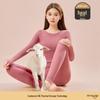 "Women's German Cashmere Silk Seamless Thermal Underwear Set for Autumn/Winter"