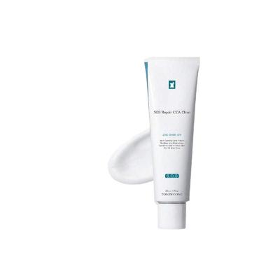 Крем Tosowoong SOS Repair CICA Clinic с цинком 50 г | Формула с ультравысоким содержанием оксида цинка 100 000 ppm, лечит и успокаивает акне, покраснения и розацеа