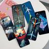 Модный чехол для телефона с рисунком самолета для Xiaomi Mi 15 14 13 13T 12 12T 12S 11 11i 11T Pro Ultra Lite 5G Черный Мягкий