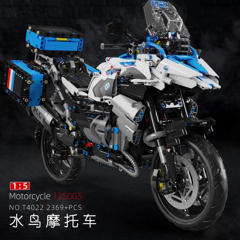 Non-Toxic 2369Pcs R1250Gs High Tech Motorcycle Building Blocks Children Toys 3D Models 1:5 Motorbike Racing Sport Car Assembly Toys Gift Set