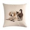 18 Inch Pillowcase Cute Dog Pattern Seat Sofa Bedroom Lumbar Cushion Cover Home Decoration Pillowcase