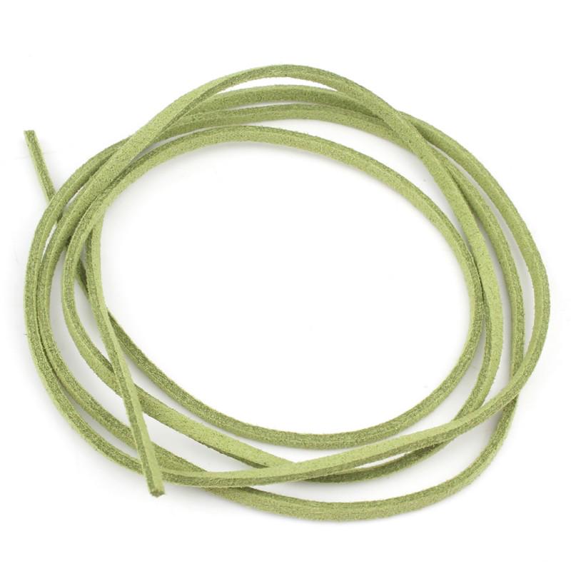 10 Colors 5M Flat Faux Suede 2.5mm Width Korean Velvet Leather Cord Rope String for Jewelry Making