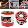 Portable 10-Wicks Kerosene Stove 3-5 Person Lightweight Camp Stove Heater Outdoor Cooking BBQ Picnic Camping Hiking Kerosene Furnace Burner