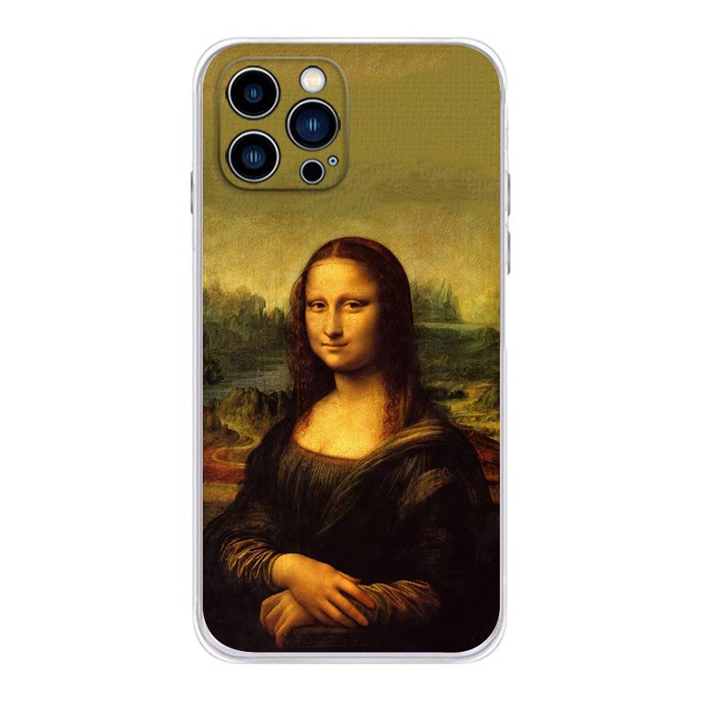 L-Leonardo da Art Vinci Phone Case For IPhone17,16,E,15,14,13,12,11 Pro Max XR XS Max Plus Cute INS Cover Case