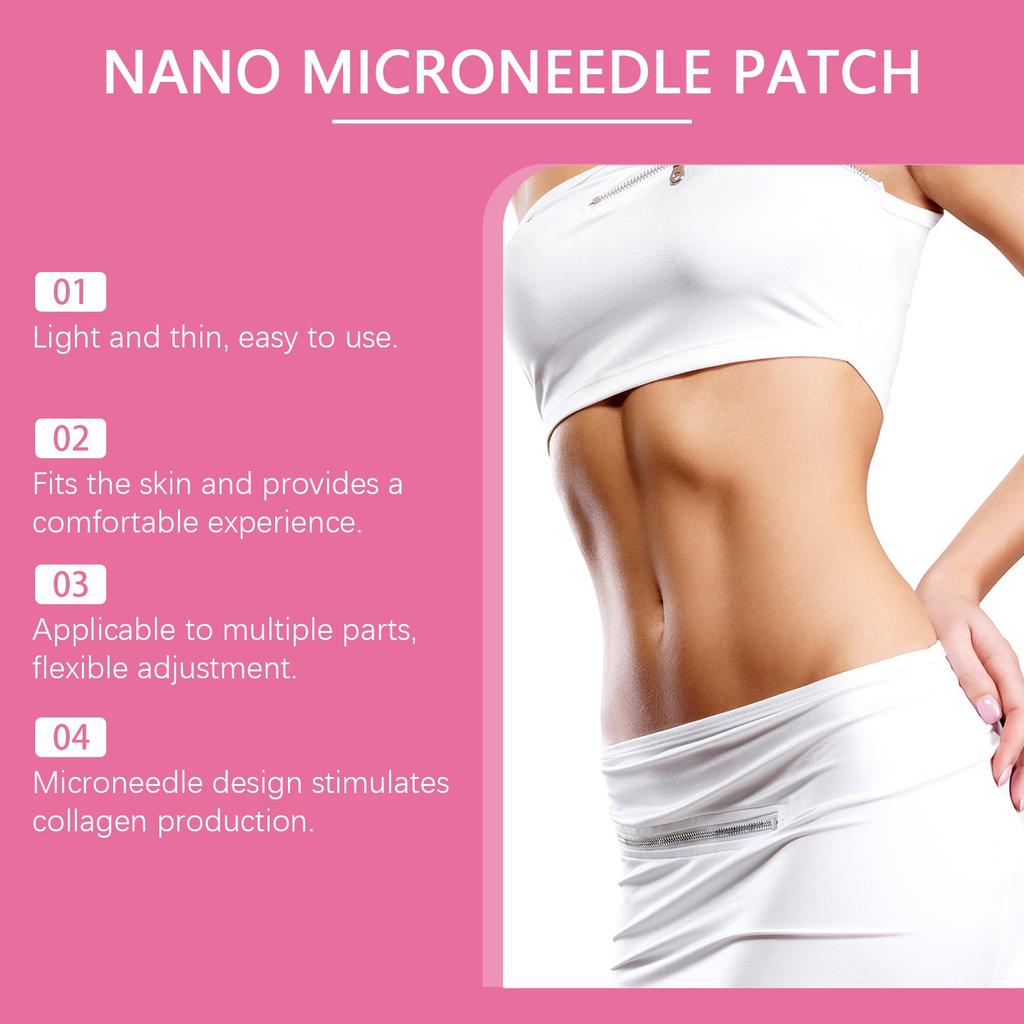 1шт Нано-пластырь с микроиглами, пластырь для похудения, подтягивающий нитевой пластырь для улучшения ухода за кожей (4 шт./кор.)