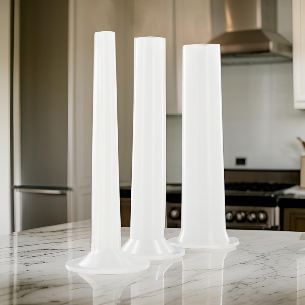 3 шт. DIY Воронка для приготовления колбасы Насадки для набивки колбас для ручной мясорубки Наполнитель Насадка Кухонные мясные инструменты