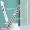 Usb Rechargeable Portable Medical Penlight Emergency Flashlight 2 In 1 Pocket Led Pen Lights With Pupil Gauge Yellow White Light