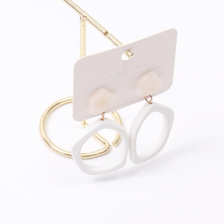 Earrings Without Piercings Irregular Acrylic Clip-on Earrings for Women