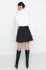 Women Fashion New Skirt Black Skater Mini Knitted Skirt