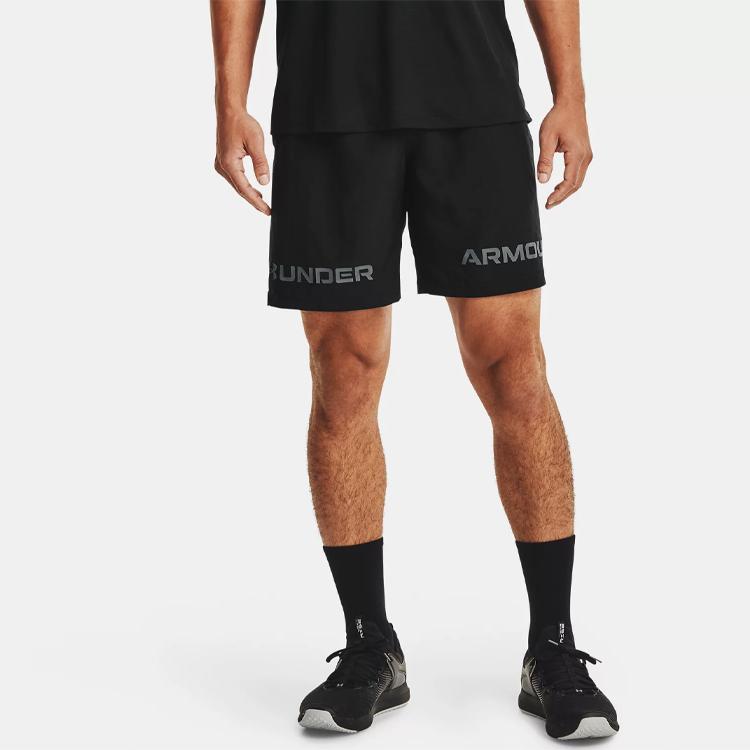 Under Armour Тканые повседневные спортивные шорты мужские черные 1361433-001