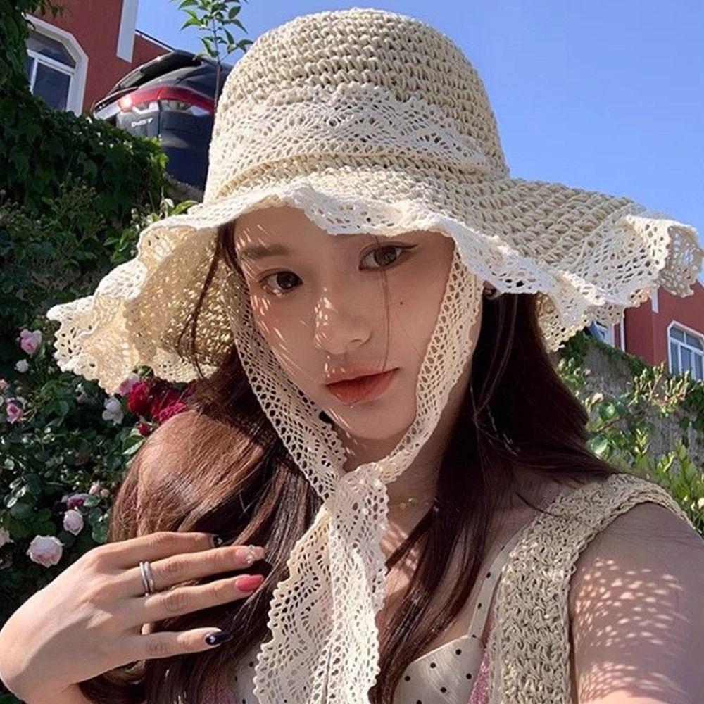 Beach Straw Hat UV Protection Fisherman Cap New Beach Hats