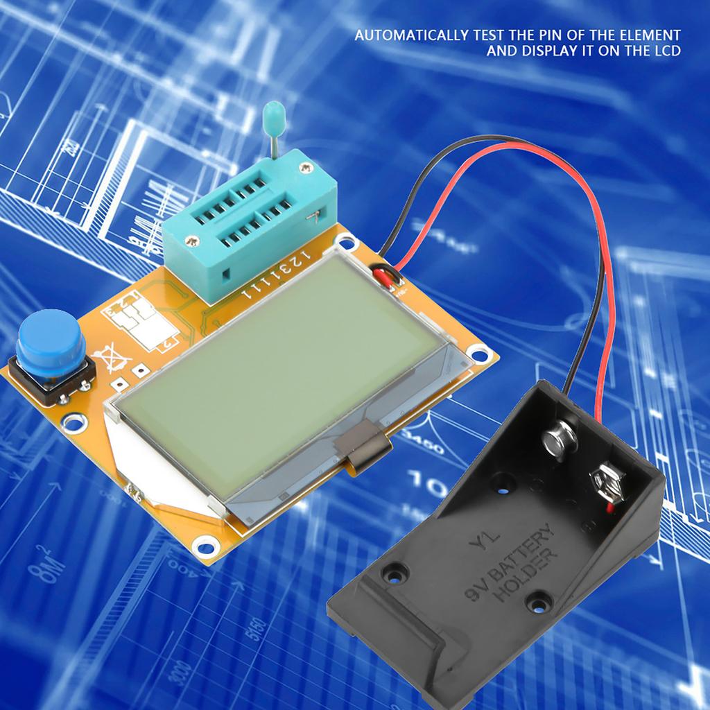 LCD Graphical Transistor Inductor Capacitor ESR Meter Multifunction Tester