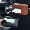 PU Leather Car Seat Back Tissue Bag Practical Automotive Napkin Holder Sundries Organizes
