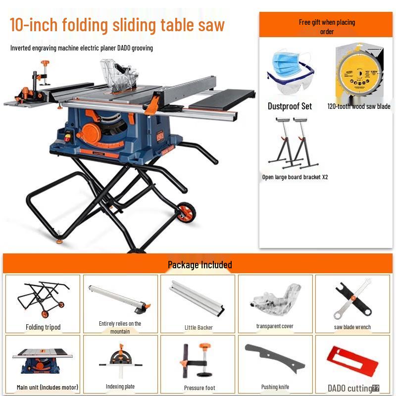 Jiashuer Multi-functional Woodworking Table Saw CN plug (adapter included)