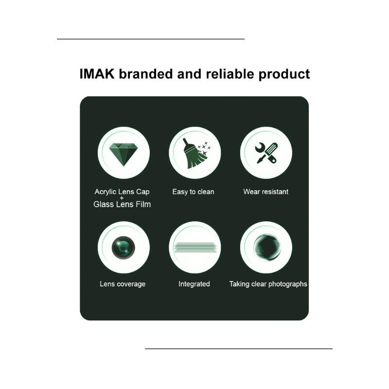 Для Moto G Power 5G 2024 Glass IMAK High Definition Glass Lens Film Black Version