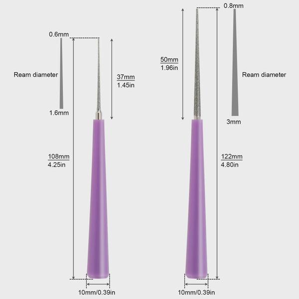 1 шт., алмазный жемчуг, стеклянная бусина, расширитель для бисера, увеличитель отверстий, инструменты, перфоратор для изготовления ювелирных изделий своими руками, развертка для бисера