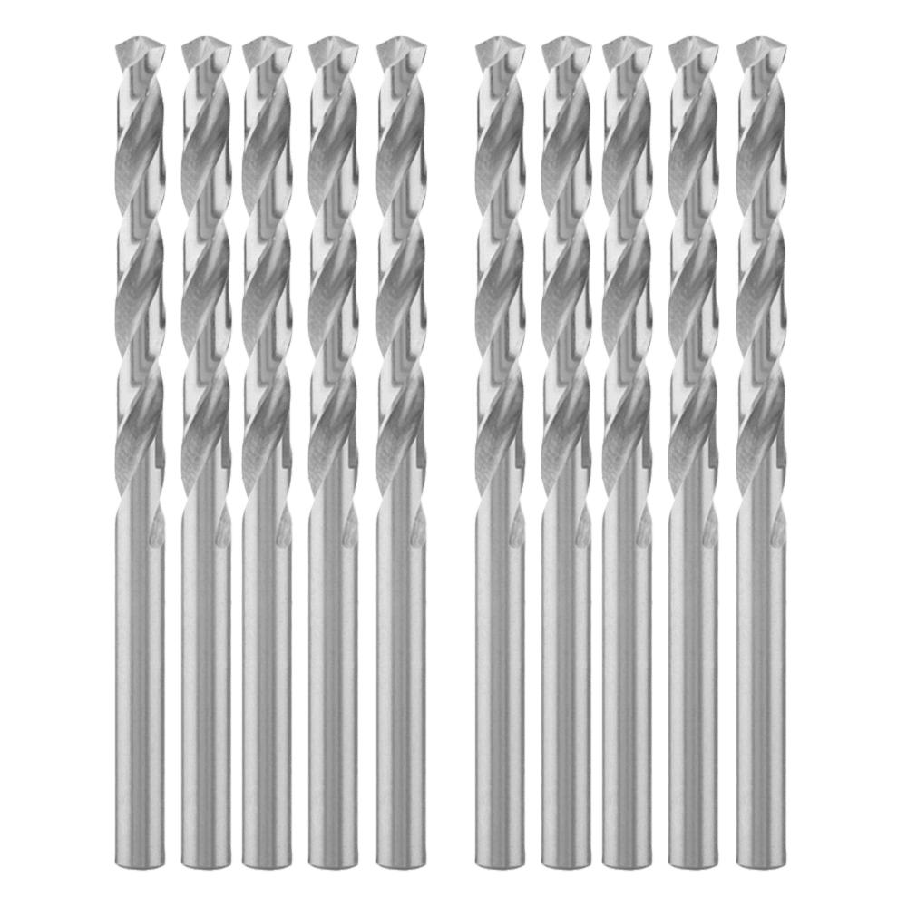 10pcs HSS Twist Drill Bits 2mm Diameter High Speed Steel Drill Bits Jobber Drill Bits For Wood