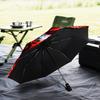 Складной зонт-трость «Огненный взлет клоуна», автоматический зонт с 8 спицами для путешествий, кемпинга. Подарок на Хэллоуин, Рождество