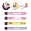 4Pcs  Id Safety Bracelet For Kid Outdoor Activity Writing Reusable Adjustable