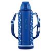 ZOJIRUSHI Water Bottle, Direct Drinking, Sports Type, Stainless Steel Cool Bottle, 1.5L, Blue Dot, SD-FA15-AZ