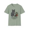 Unisex Softstyle T-Shirt Smug Cat Tee Tattoo Style  Funny Petty Kitty Shirt
