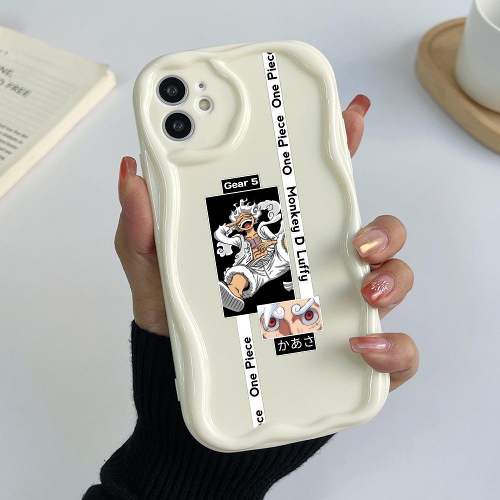 Чехлы для телефонов LZ28 One Piece Luffy Gear 5 Clear Soft Wave для Samsung S24 S23 Ultra S20 FE A54 A14 A52s A51 S10 Huawei Honor 90, защитная задняя крышка