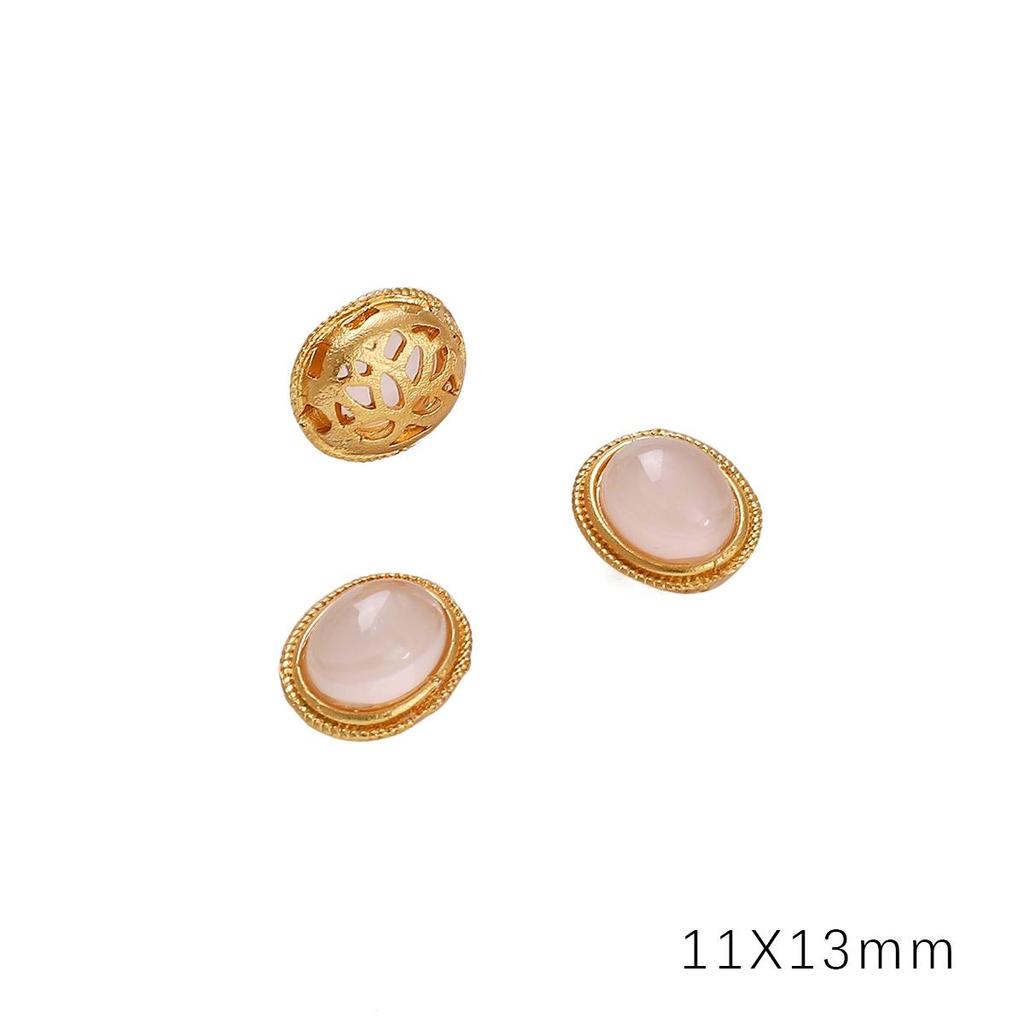 Медный песок, золото, полая перегородка, бусина для изготовления ювелирных изделий своими руками, аксессуары для рукоделия