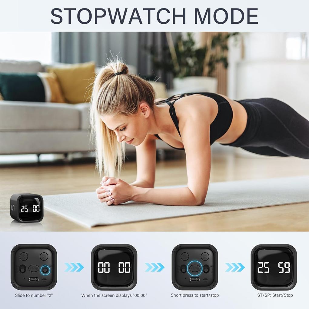 Кухонный таймер Электронный таймер Быстрый отсчет времени Простота в эксплуатации Встроенный 500 мАч Таймер обратного отсчета Таймеры