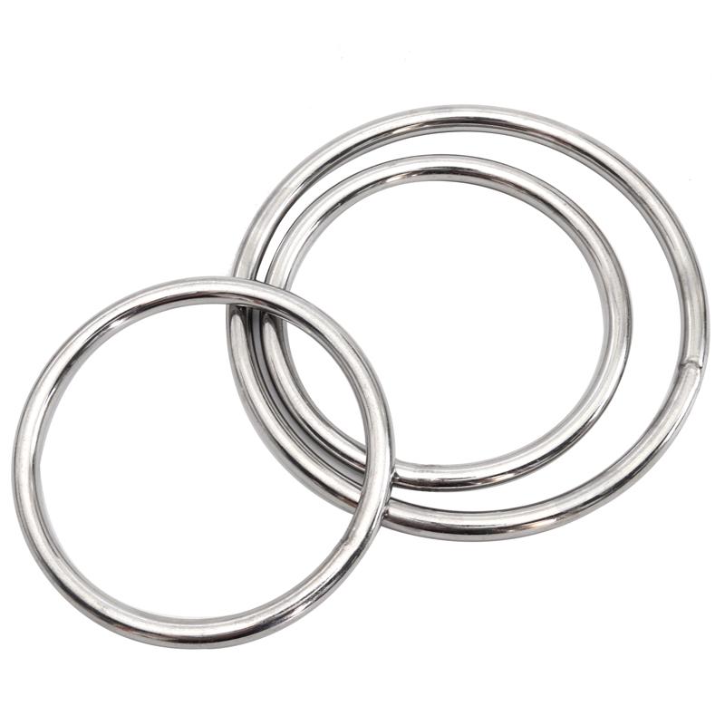 304 Stainless Steel Solid Welded O-Ring for Pets, Fishing Nets, Pull Handles, and Rust-Resistant Applications