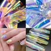 Aurora Ice Cube Cellophane Nail Glass Foil Film Sticker Nail Art Decoration