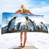 Little Penguin Printing Series Seaside Resort Beach Towel Swimming Bath Towel Sports Towel