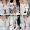 Bohemian Geometric Pendant Necklace Retro Ethnic Style Temperament Collarbone Chain Versatile Niche High-end Jewelry Women