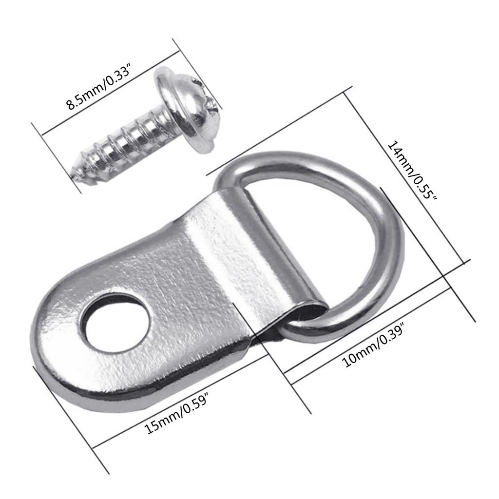 100pcs Picture Hangers Strong Nickel Plated Frame Wire Set with Screws Canvas Hook Wall Bracket Hangers for Wall Decor