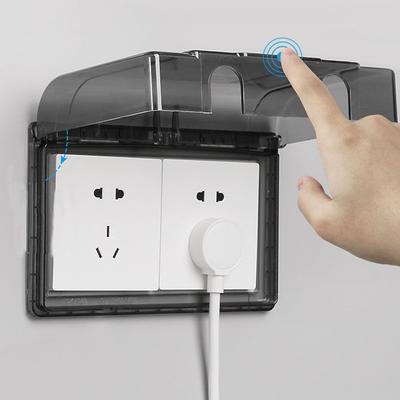 Новая влагозащищенная коробка из PS-пластика, двухместная, утолщенная, для розетки, самоклеящаяся, 86, двойная розетка, для туалетов