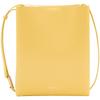 Calvin Klein Genuine Leather Fashion Casual Commuter Paper Bag Shoulder Bag Crossbody Medium Women bags Light-Yellow 4F3005G-ZBD