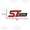 JJEM1 ST Line Logo Emblem Car Styling Rear Tail Trunk Decals Badge Chrome Metal Sticker For Ford Focus Fiesta Ecosport Mondeo Kuga