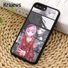 Чехол для телефона Krajews Zero Two Darling in the FranXX с аниме для iPhone 14 SE 6 7 8 plus XR XS 11 12 13 pro max Samsung S21 S22