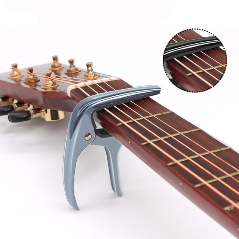 Metal Guitar Capo Easy to Carry Recording Studio Spring Clamp Capo Perfect for Beginners and Professional Player